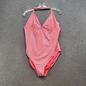 Old Navy Women Swimwear 2XL Pink Polka Dot One Piece Open Back NWT‎
